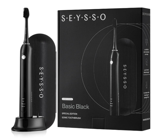 Seysso Szczoteczka soniczna Carbon Basic Black + etui + końcówka - 1226188 - zdjęcie